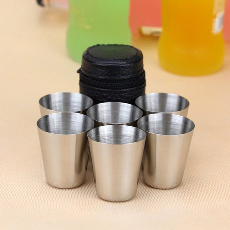 Coffee Equipment Camping - 4/6 Stuks Roestvrij Stalen Bekers Mini