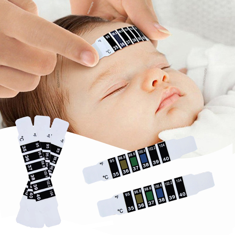 Temperature Strip Thermometer - 10 stuks Voorhoofd Hoofd Strip Thermometer