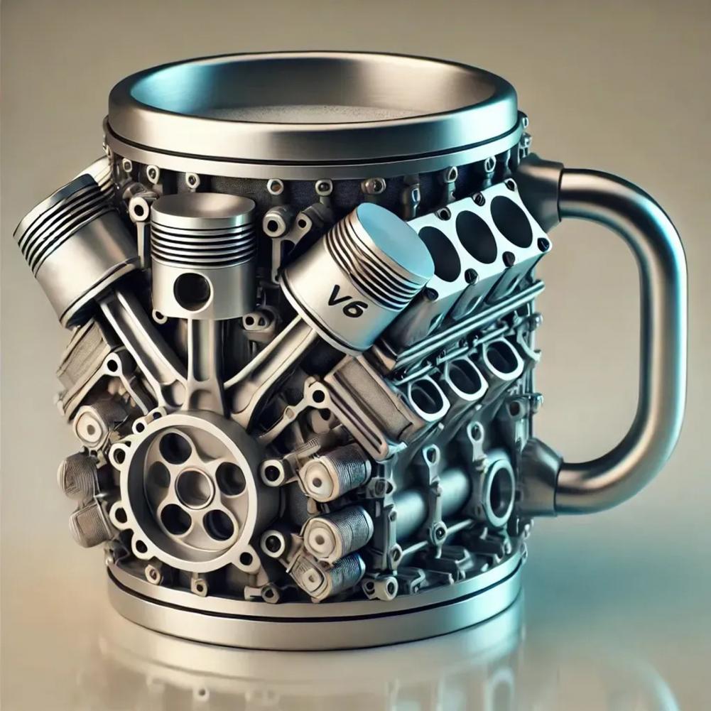 Coffee Equipment Eu - 3D-motoren Ontwerp Mok Motoren Roestvrijstalen beker
