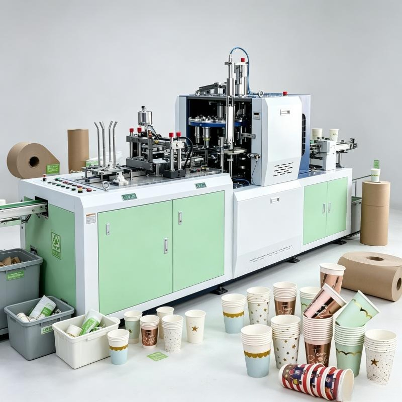 Equipment Of Coffee Machine - Volautomatische papierbekermachine met hoge snelheid, machine