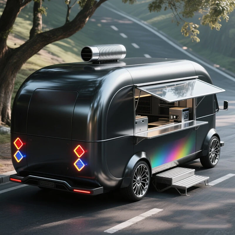 Coffee Equipment Used - Outdoor multifunctionele gebruikte mobiele foodtruck volledig