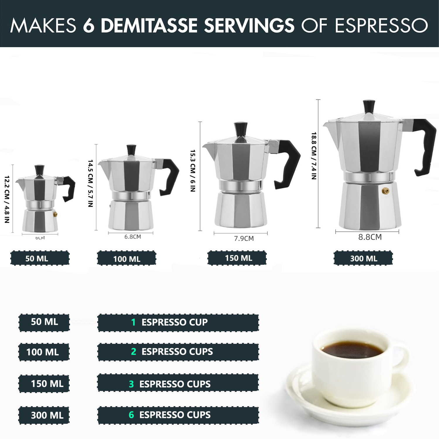 Klassieke aluminium moka pot 5 - Coffee Equipment Camping recensie en prijs