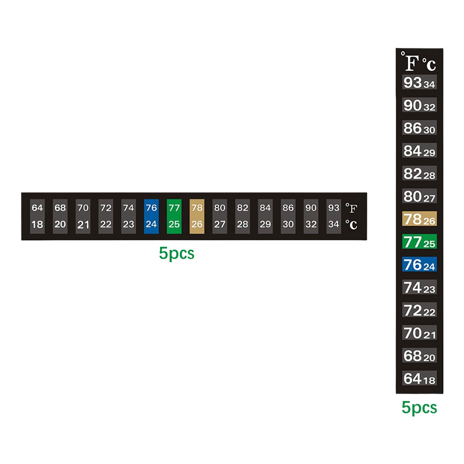 6x5x Aquariumthermometer Stick - Temperature Strip Thermometer recensie en prijs