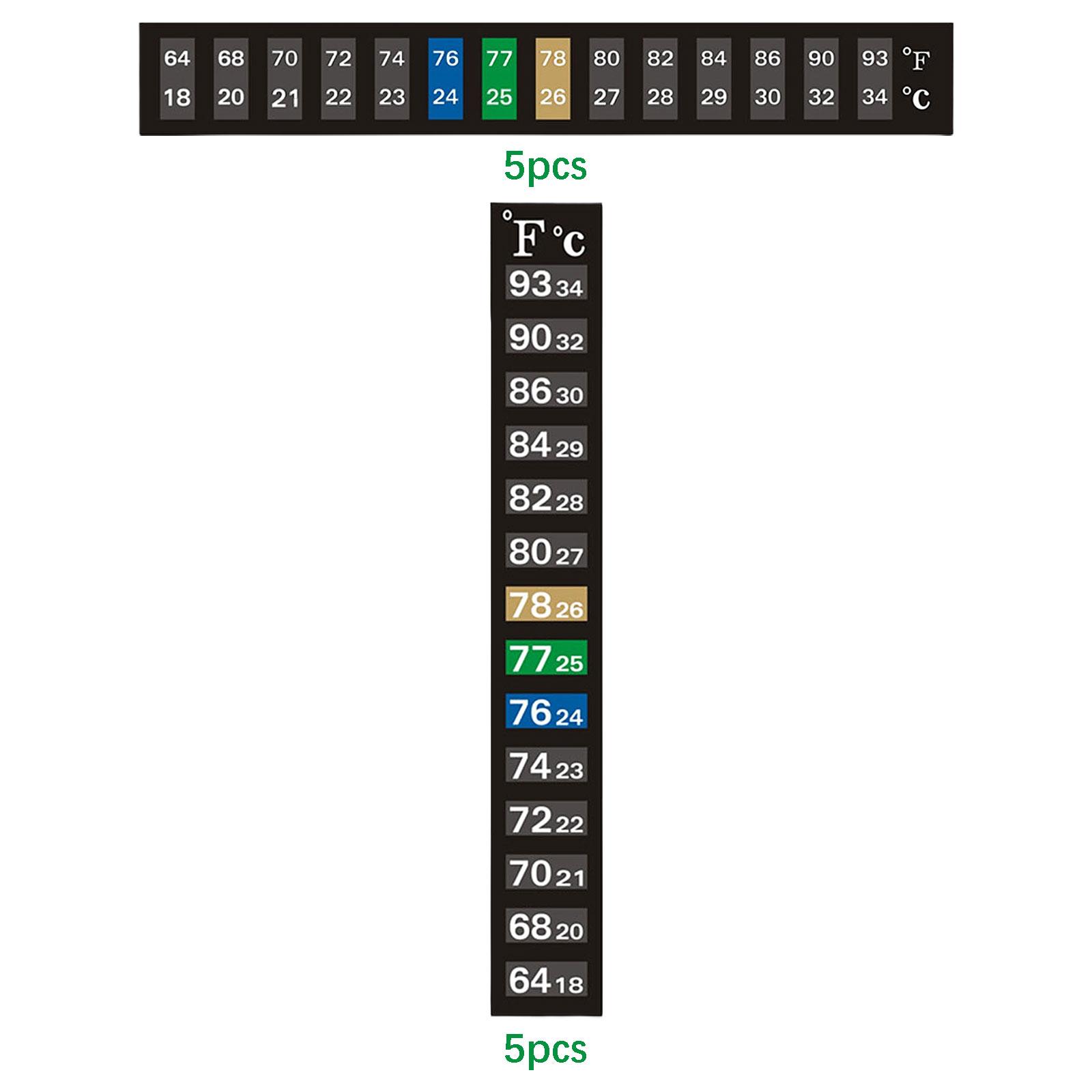 6x5x Aquariumthermometer Stick - Temperature Strip Thermometer recensie en prijs