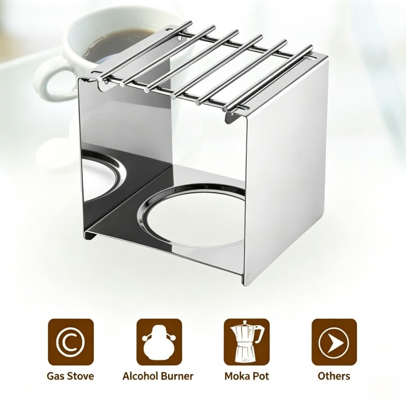 Roestvrijstalen vierkante koff - Coffee Equipment Camping recensie en prijs